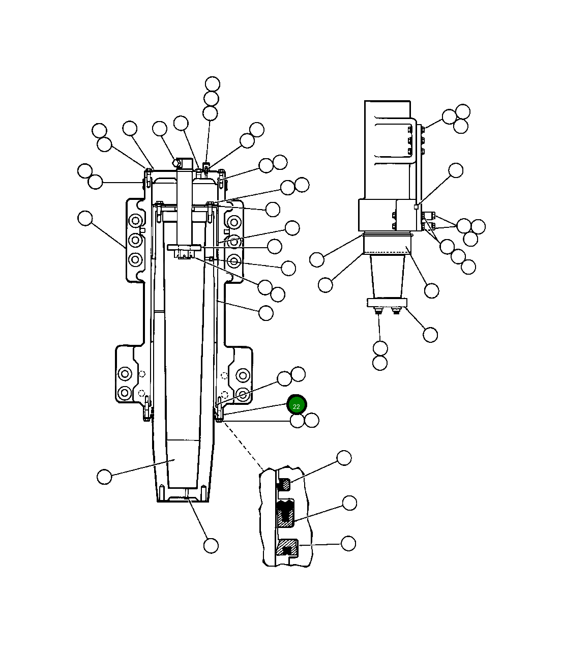Подшипник TZ0308 Komatsu