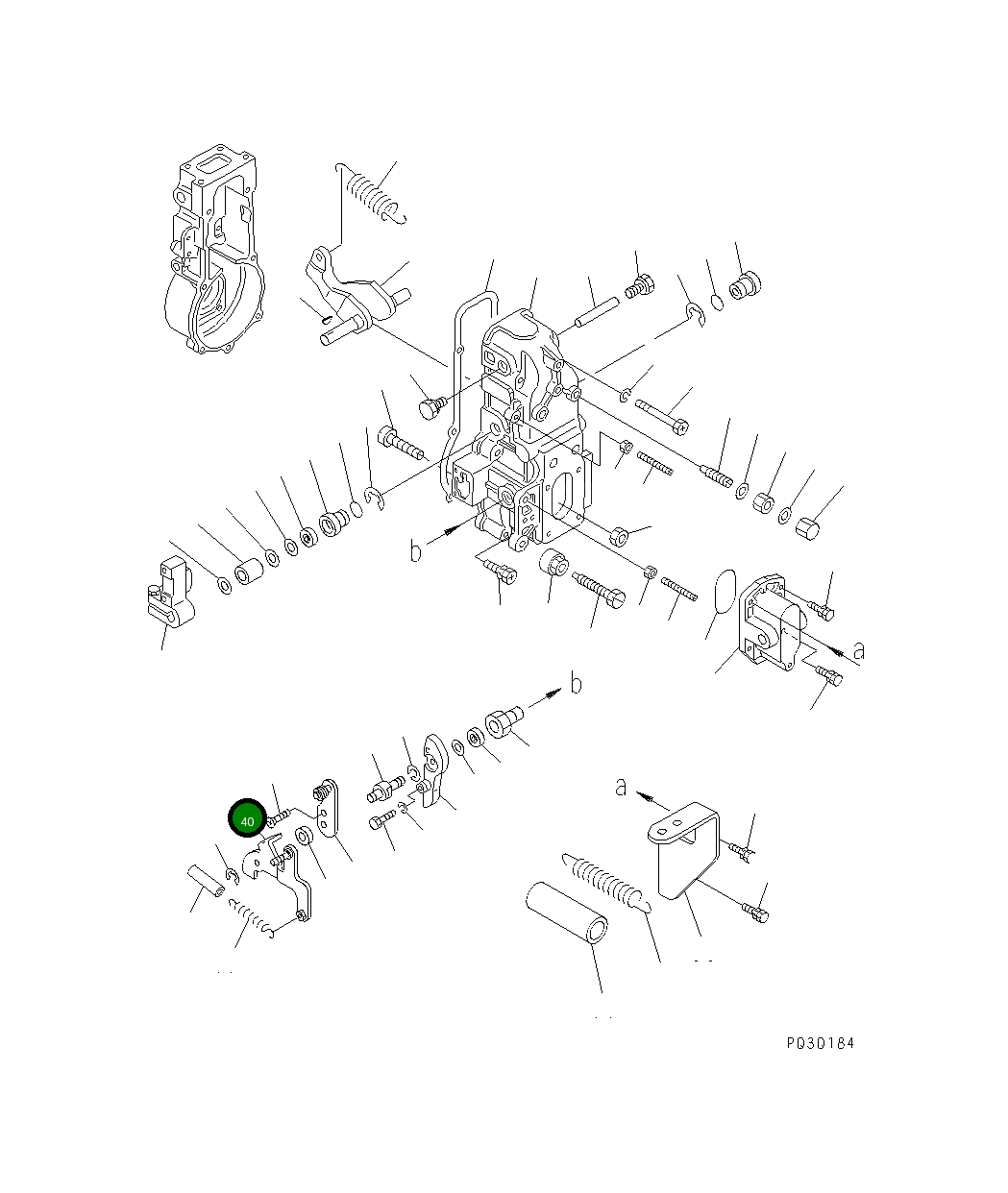 Рычаг DK154386-6520 Komatsu