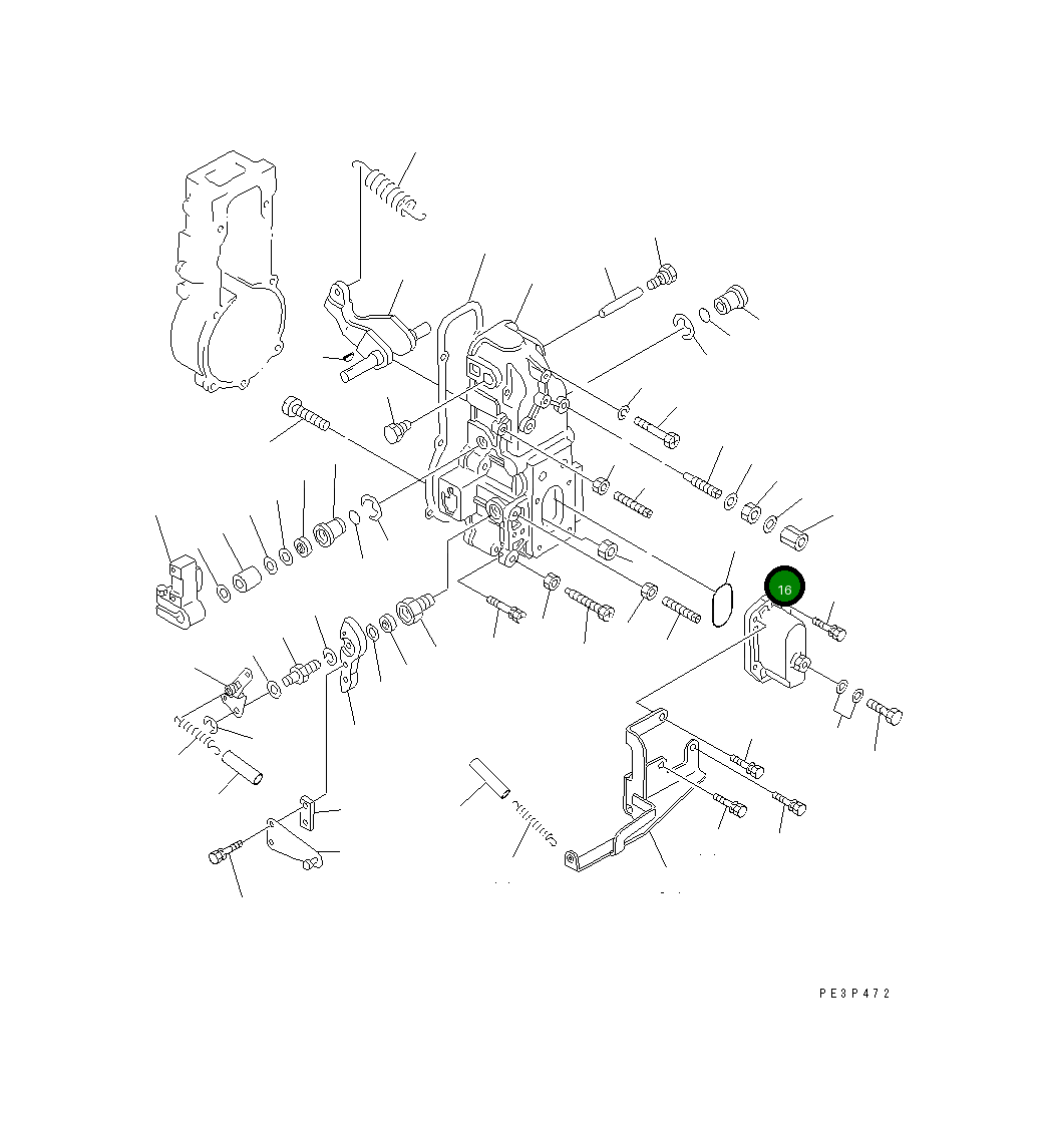 Крышка DK154063-9320 Komatsu