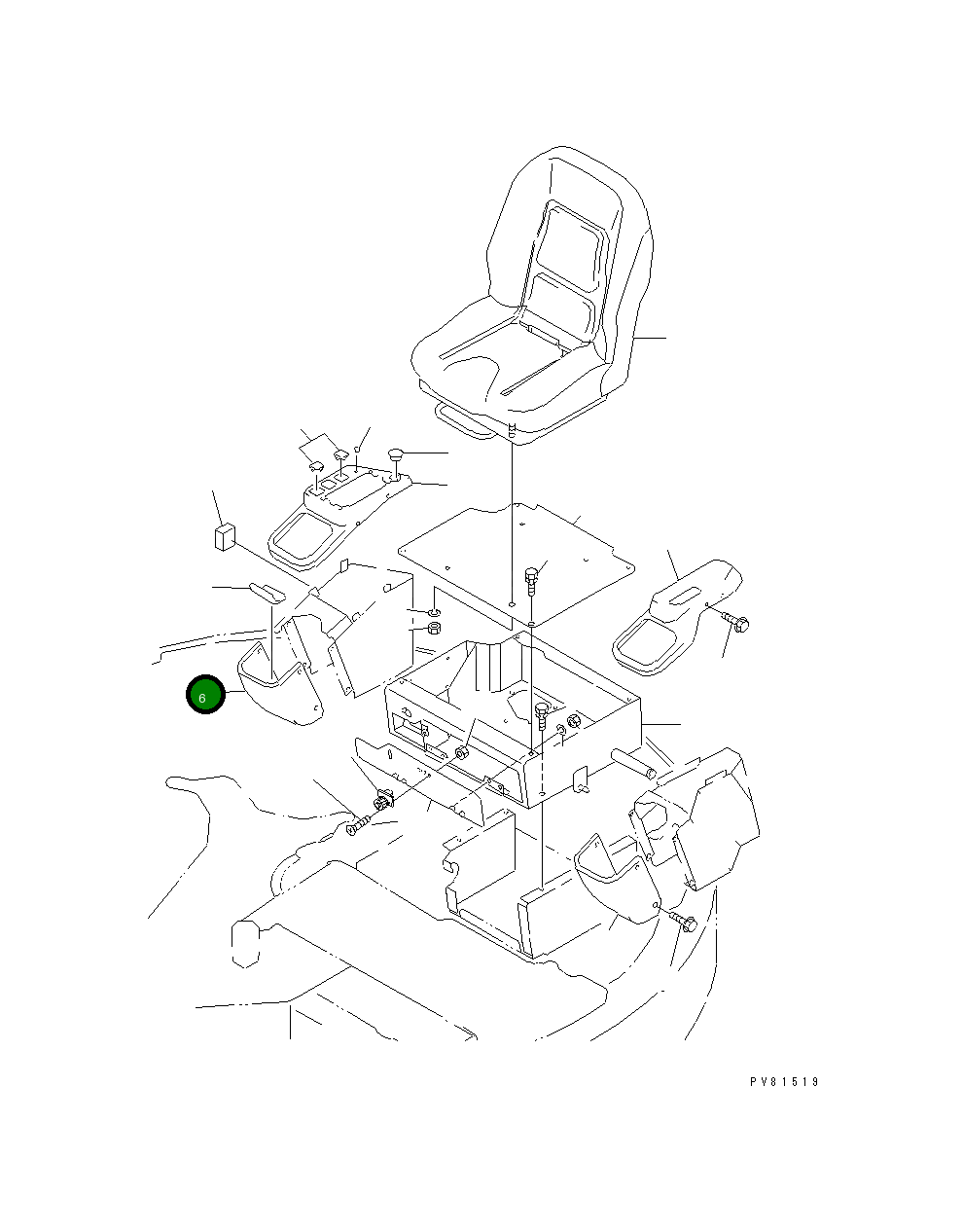 Крышка YM172165-63600 Komatsu