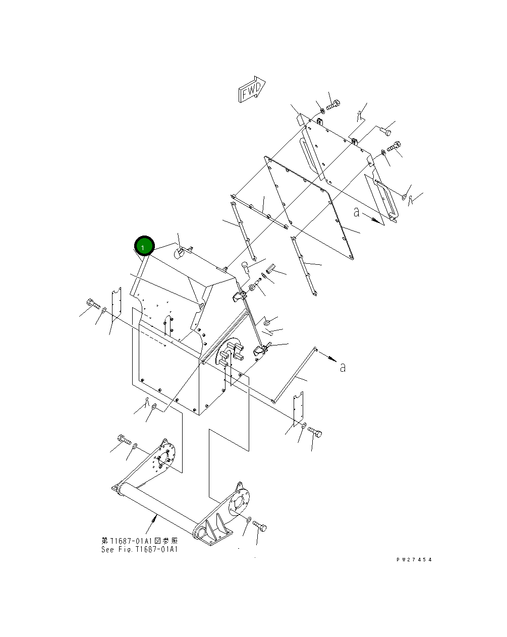 Крышка 8255-78-1450  Komatsu