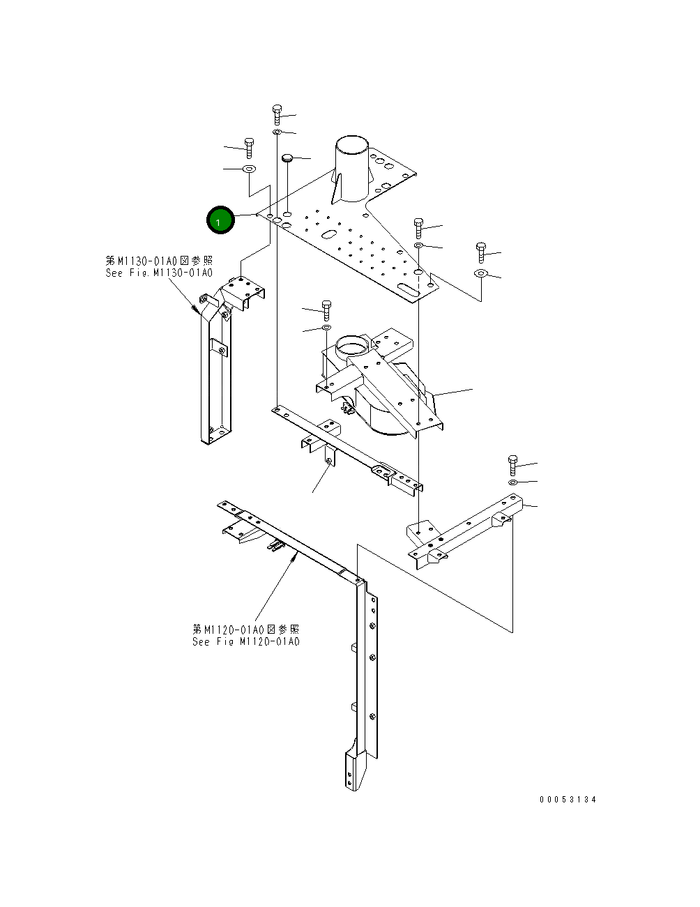 Крышка 8240-54-4721  Komatsu