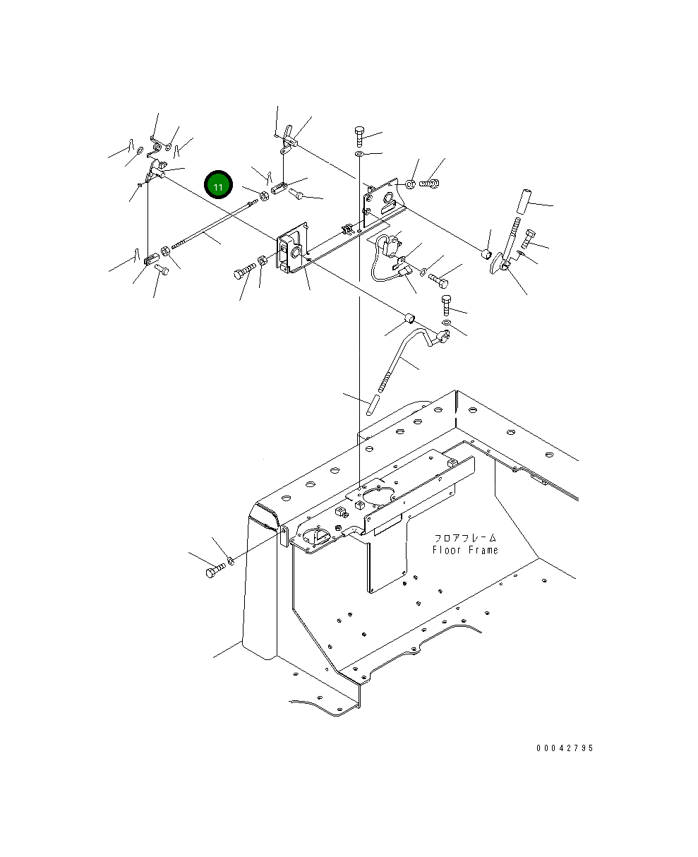 Рычаг 17A-43-42132 Komatsu