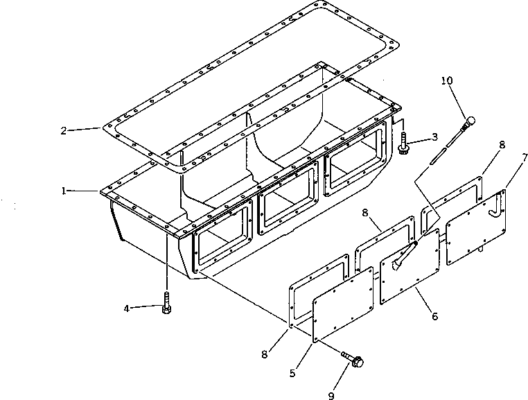 Крышка 6212-25-5130  Komatsu