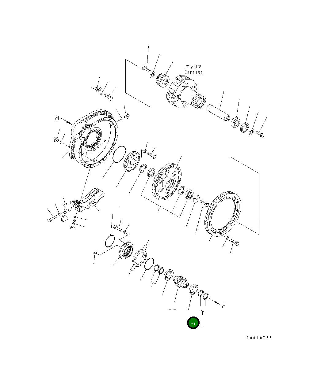 Подшипник 198-09-45530 Komatsu