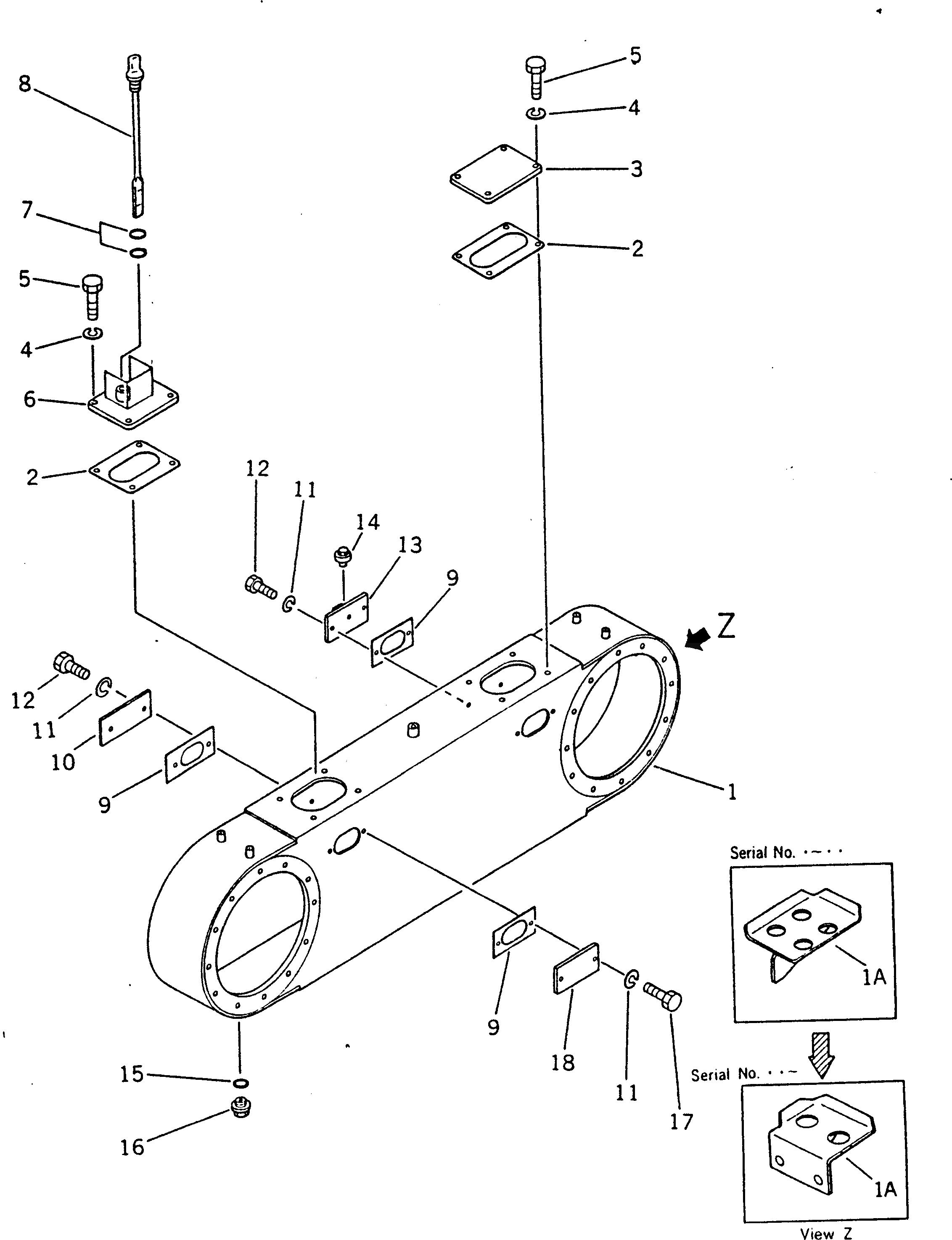 Крышка 232-25-51760  Komatsu