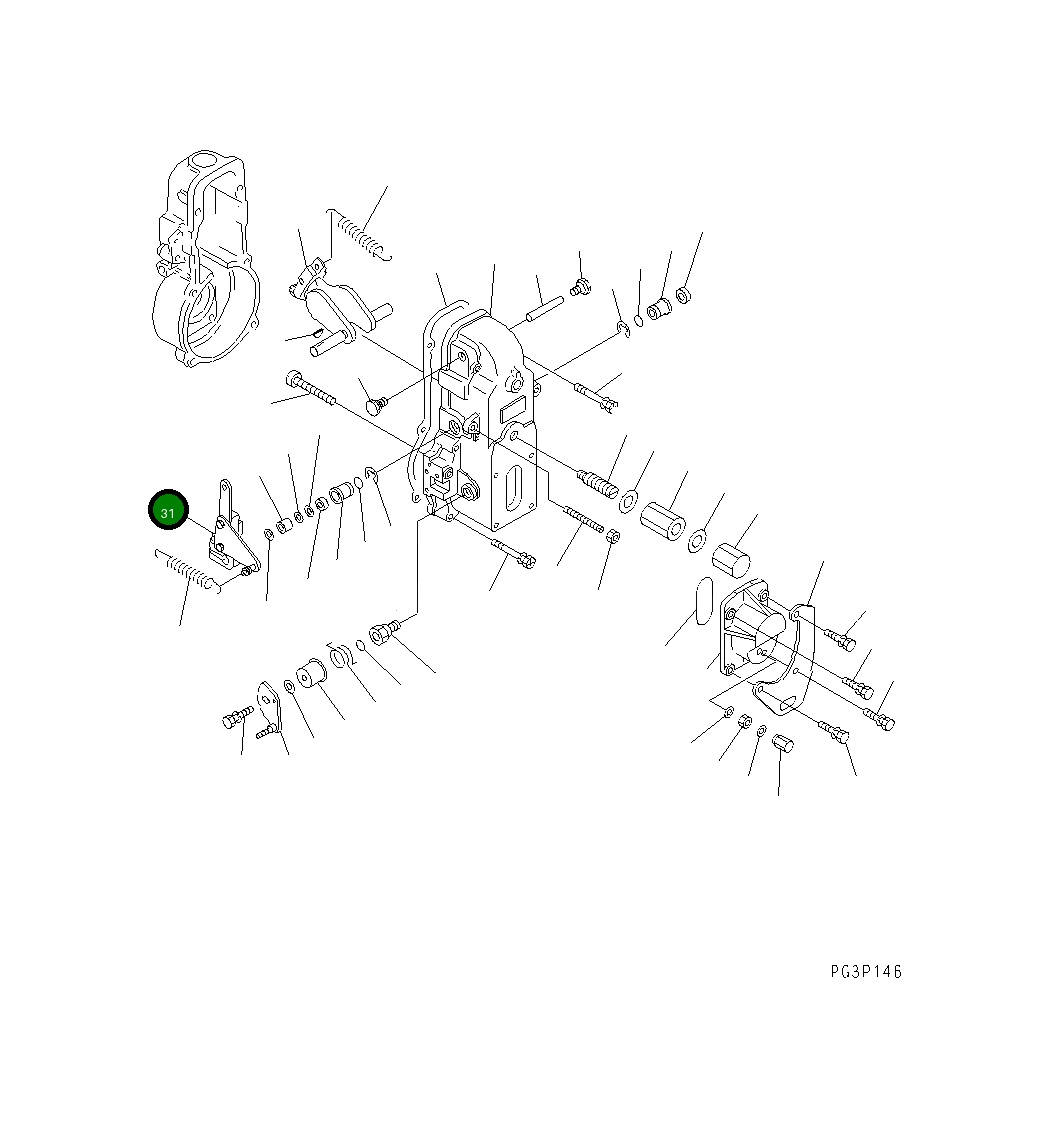 Рычаг DK154343-1220 Komatsu