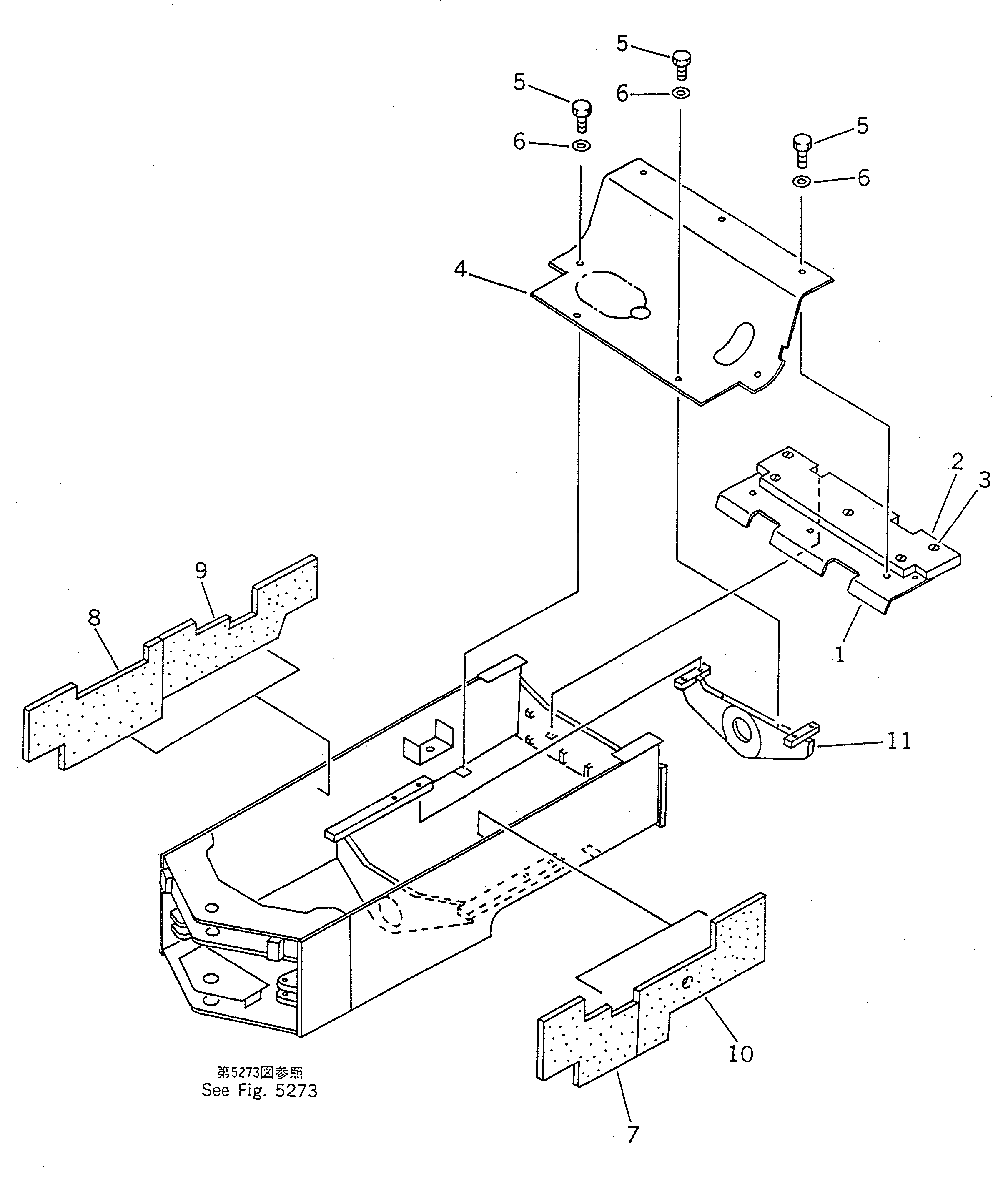 Крышка 415-Z97-2231 Komatsu