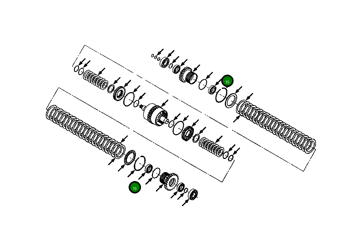 Подшипник 1437 692 H1 Komatsu