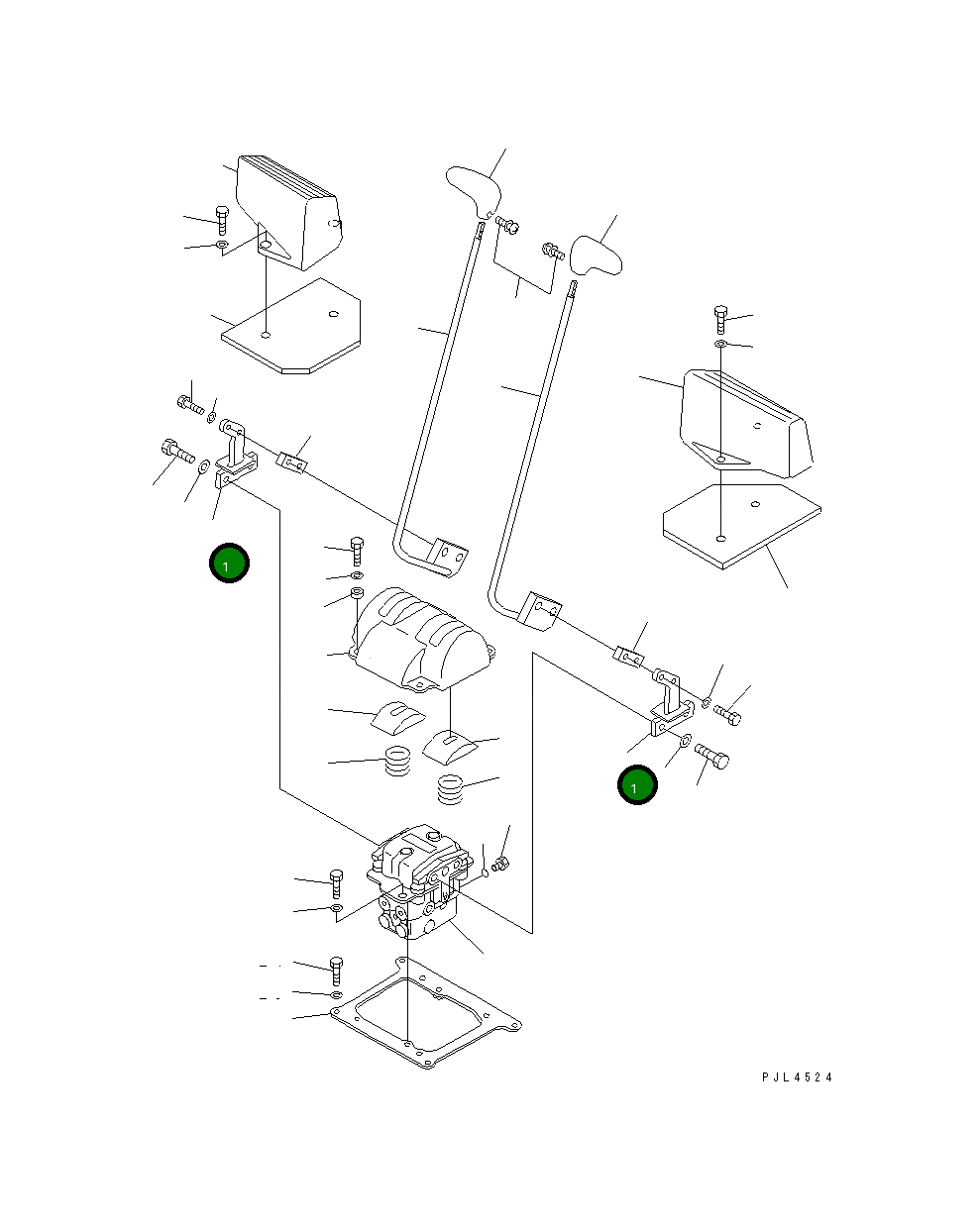 Рычаг 22U-43-21150  Komatsu