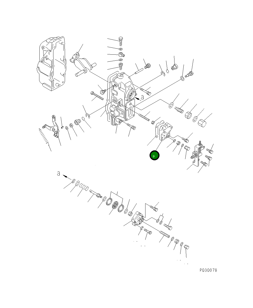 Крышка DK154063-7700 Komatsu
