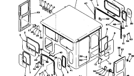 Кабина 154-90-11113 Komatsu