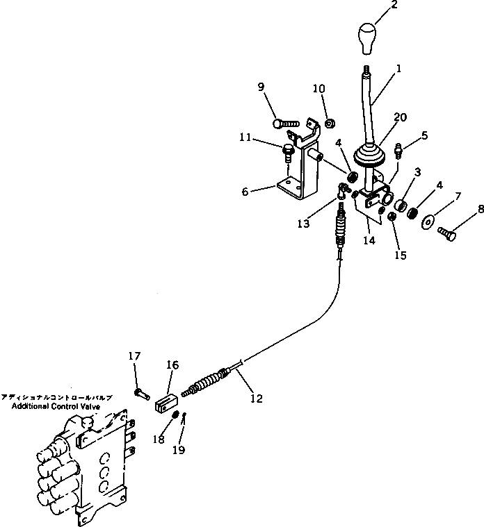 Рычаг 418-V88-1510 Komatsu