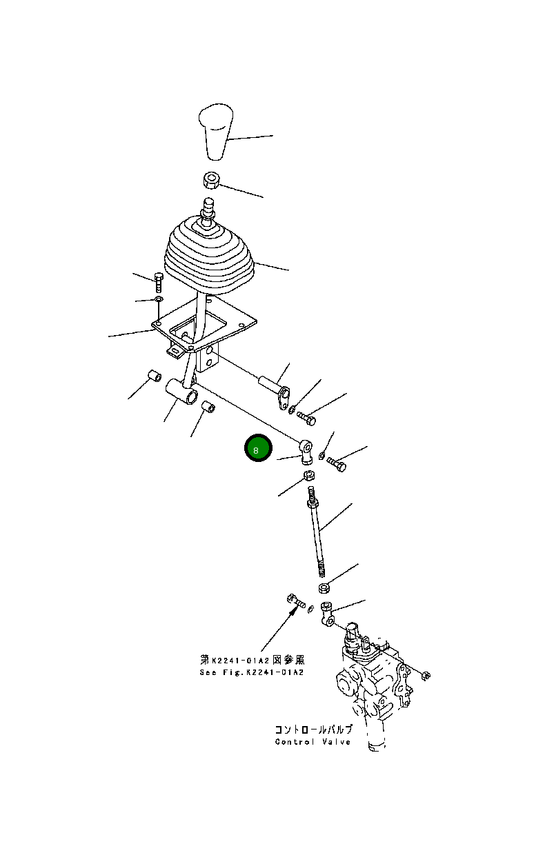 Рычаг 126-43-54220 Komatsu