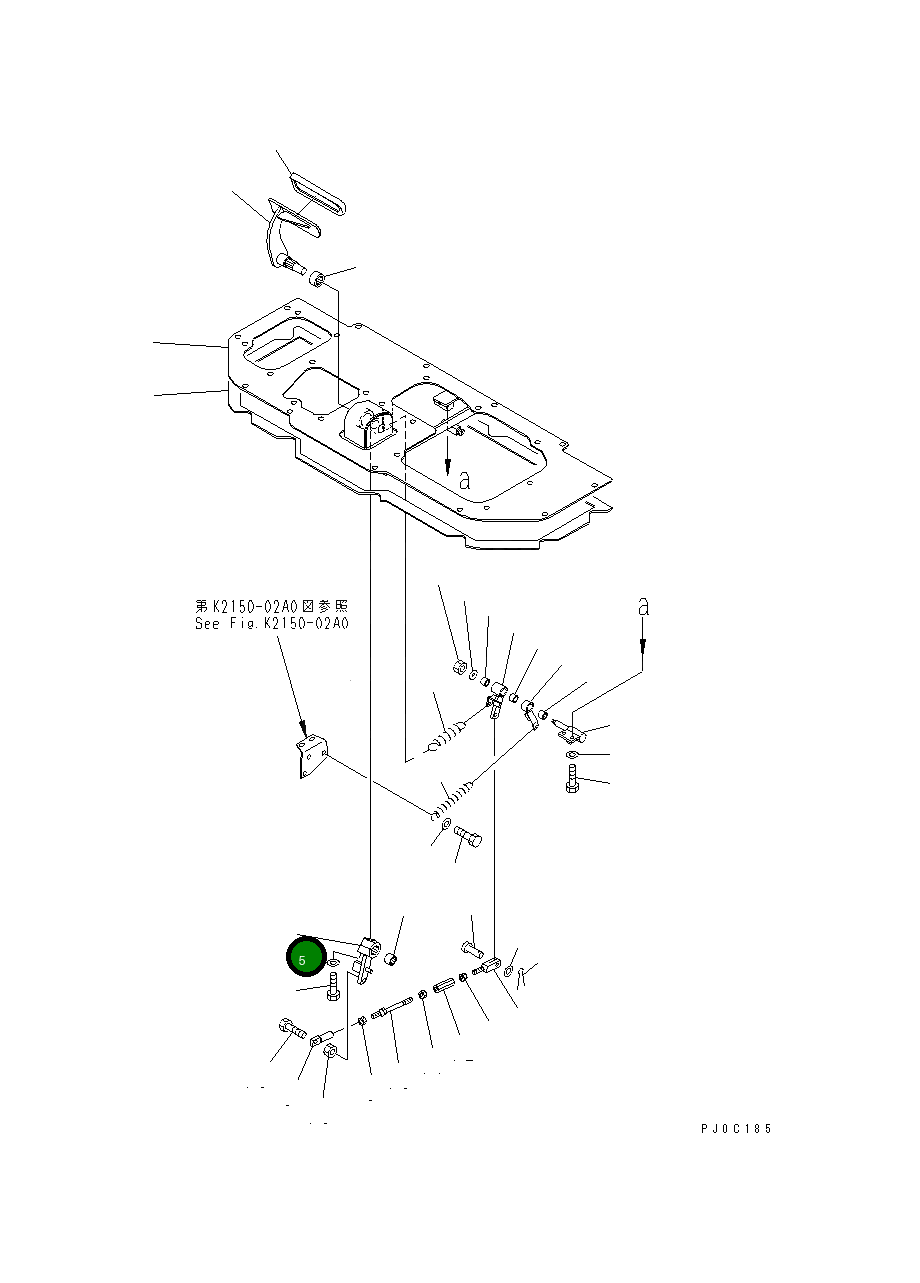 Рычаг 11Y-43-11572 Komatsu