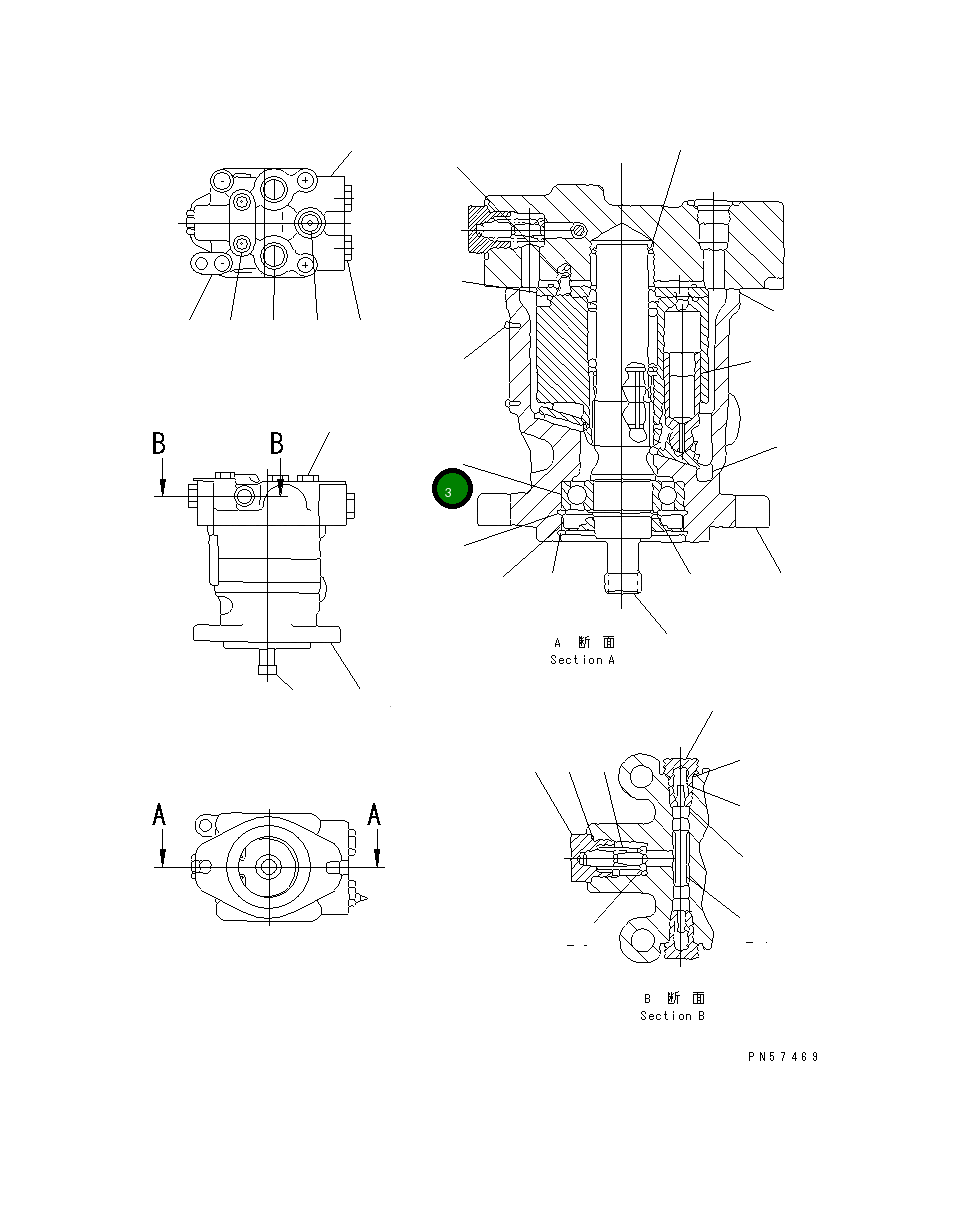 Подшипник DA9001315-0011 Komatsu