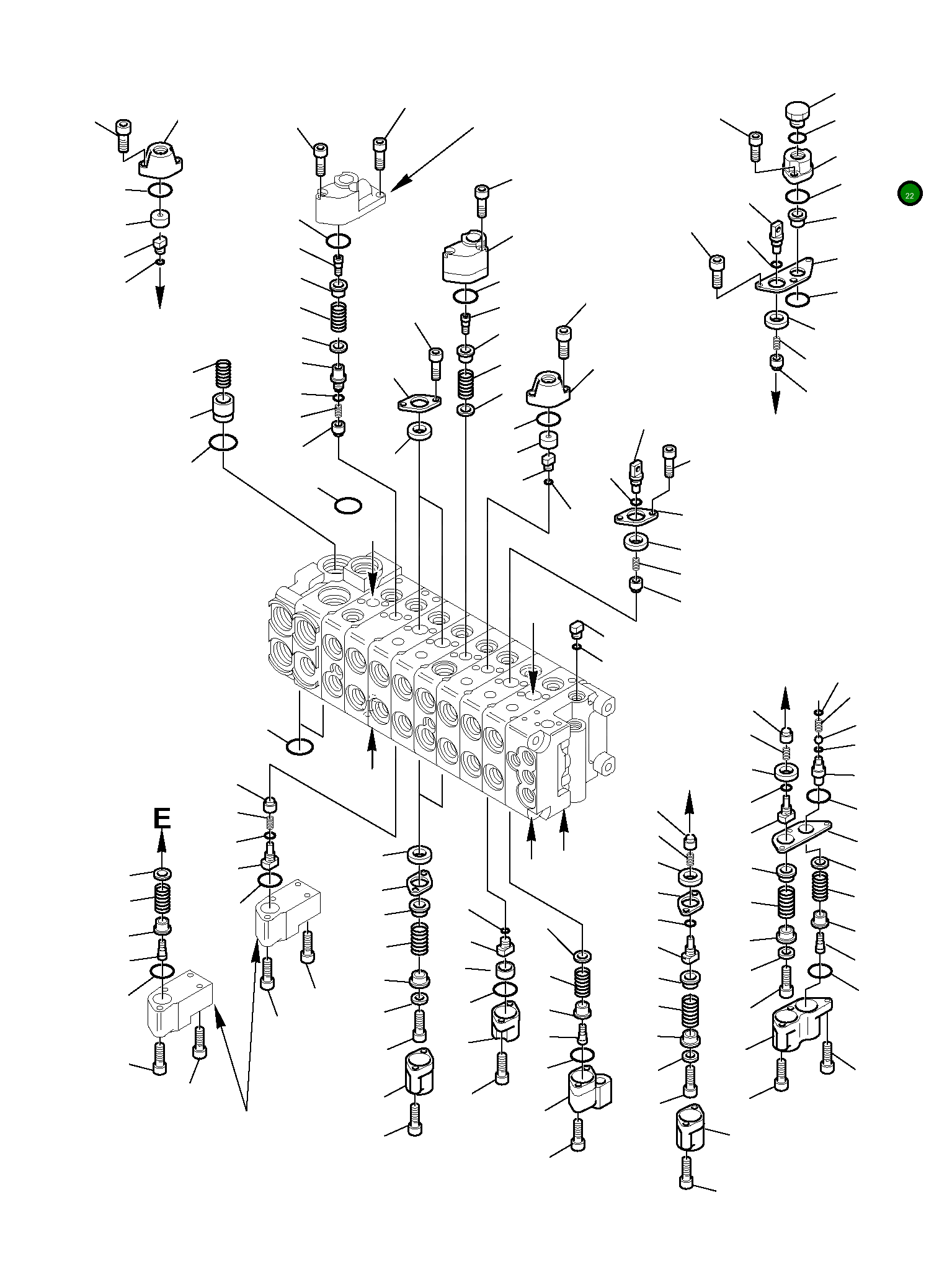 Крышка 890001599 Komatsu