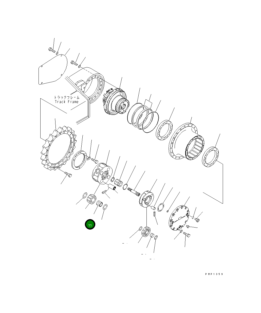 Подшипник 20Y-27-22220  Komatsu