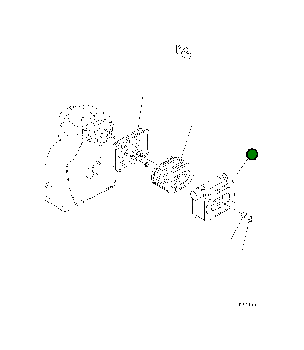 Крышка YM114252-12410 Komatsu