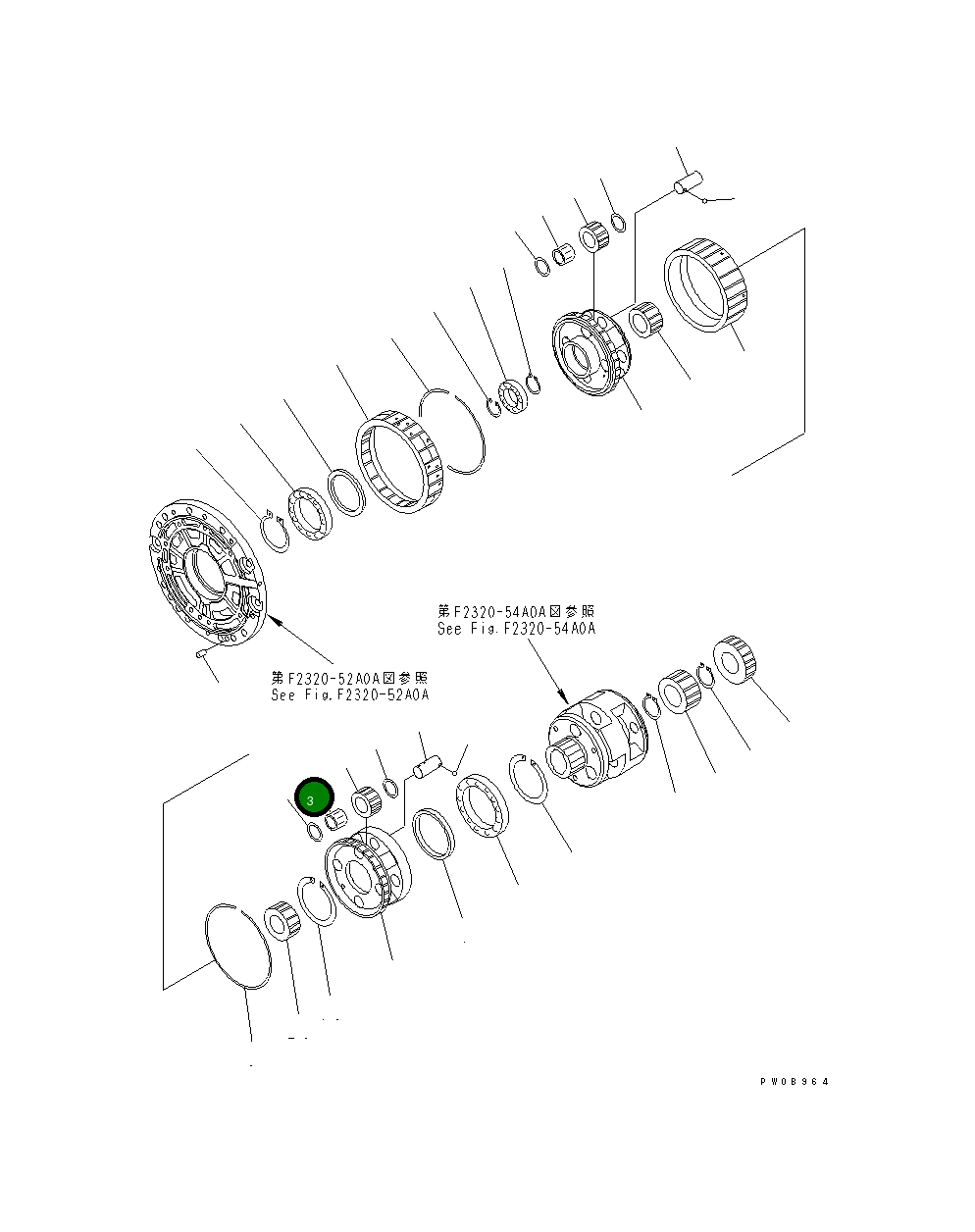 Подшипник 14X-15-29440 Komatsu