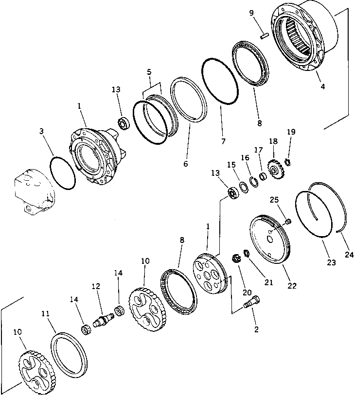 Крышка TZ550A1008-00  Komatsu