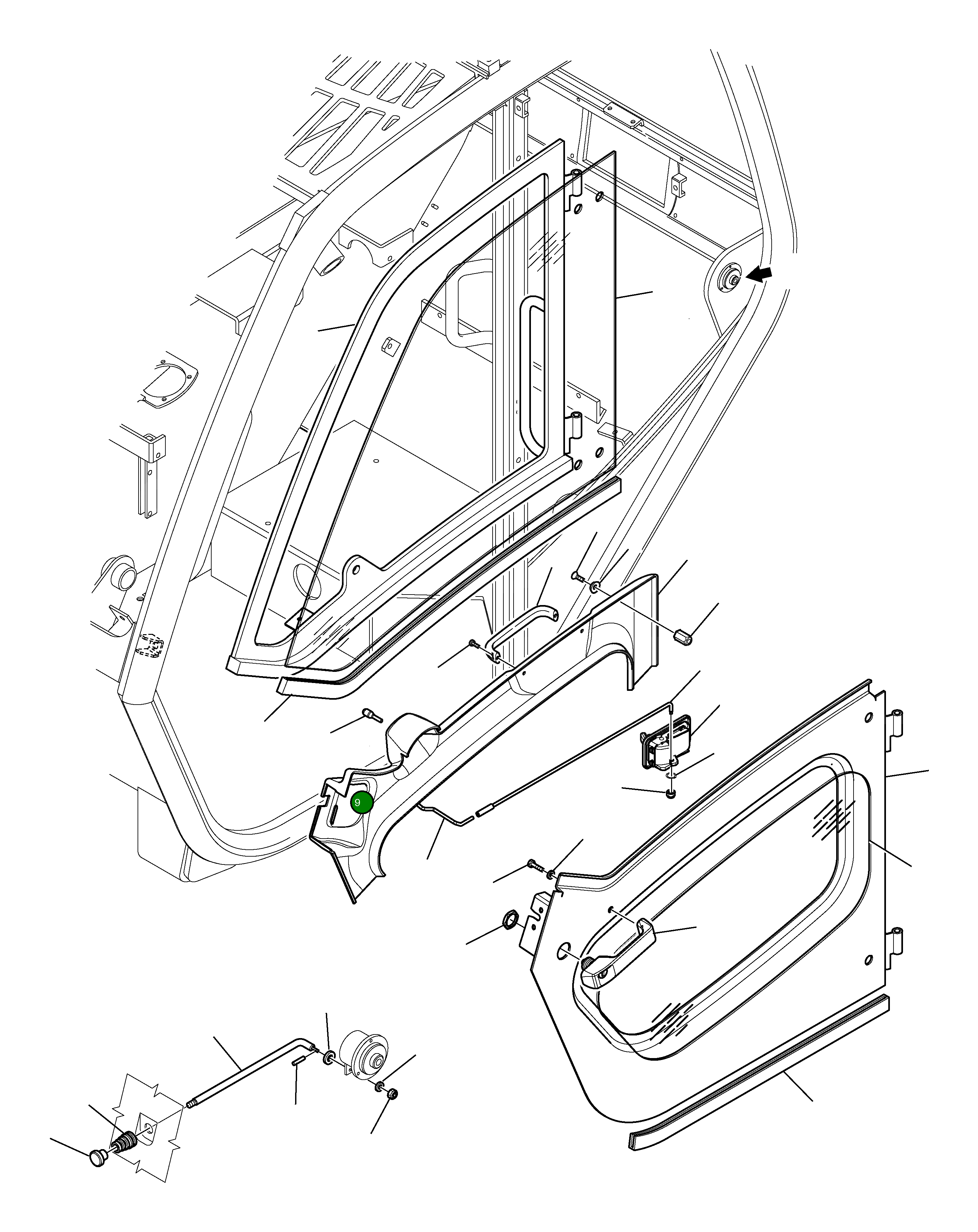 Рычаг 395-56-12820 Komatsu