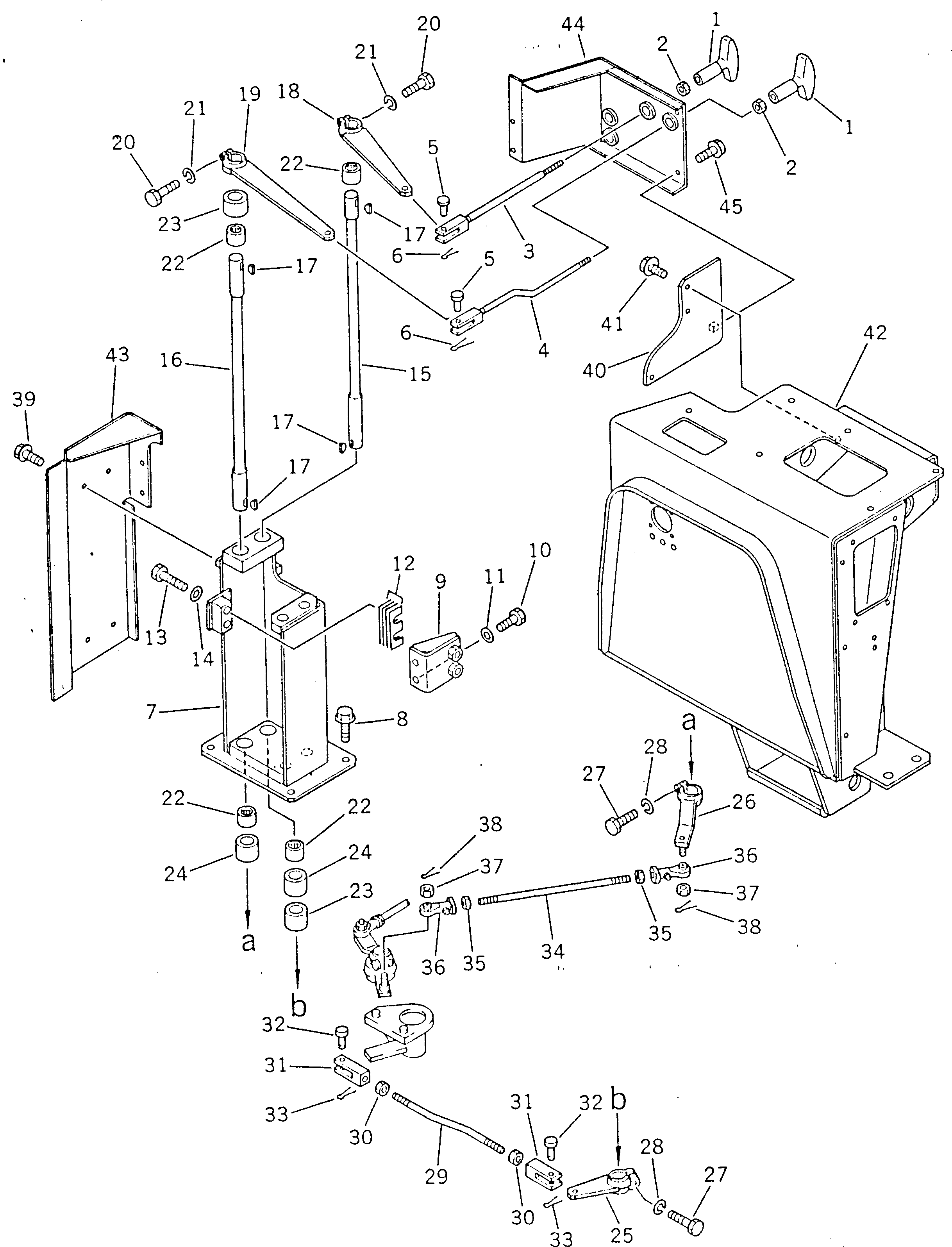 Рычаг 195-43-22170 Komatsu