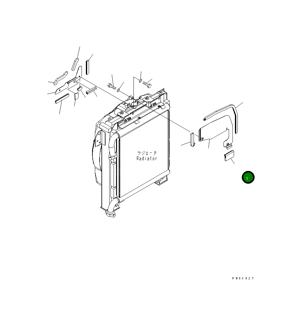 Крышка 21W-03-41841 Komatsu