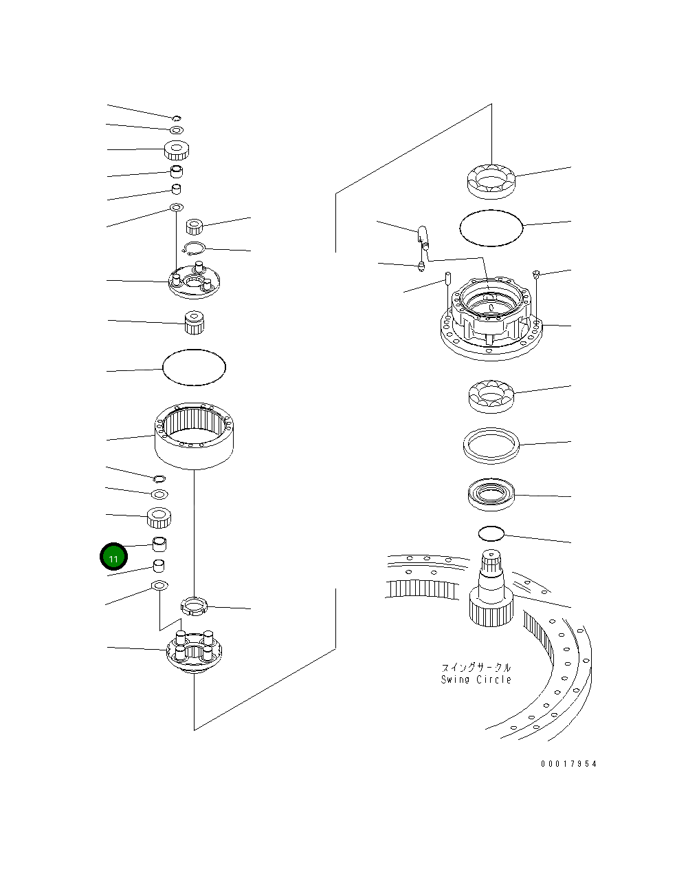 Подшипник 21W-26-49430 Komatsu