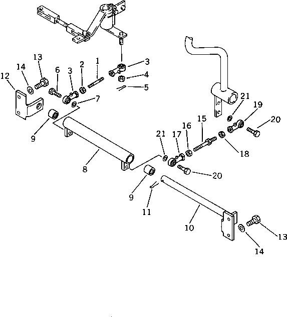 Рычаг 201-43-58210 Komatsu