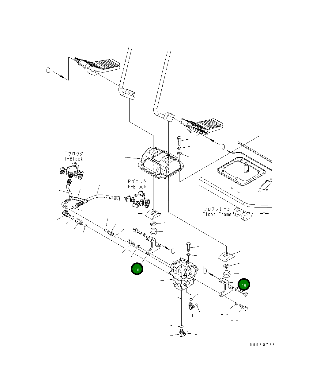 Рычаг 22F-43-31120 Komatsu
