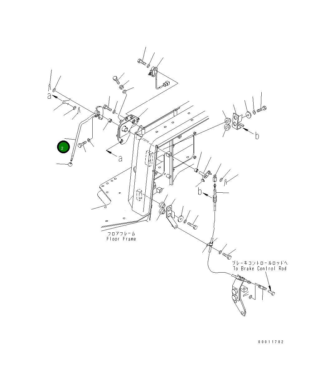Рычаг 198-43-61821 Komatsu