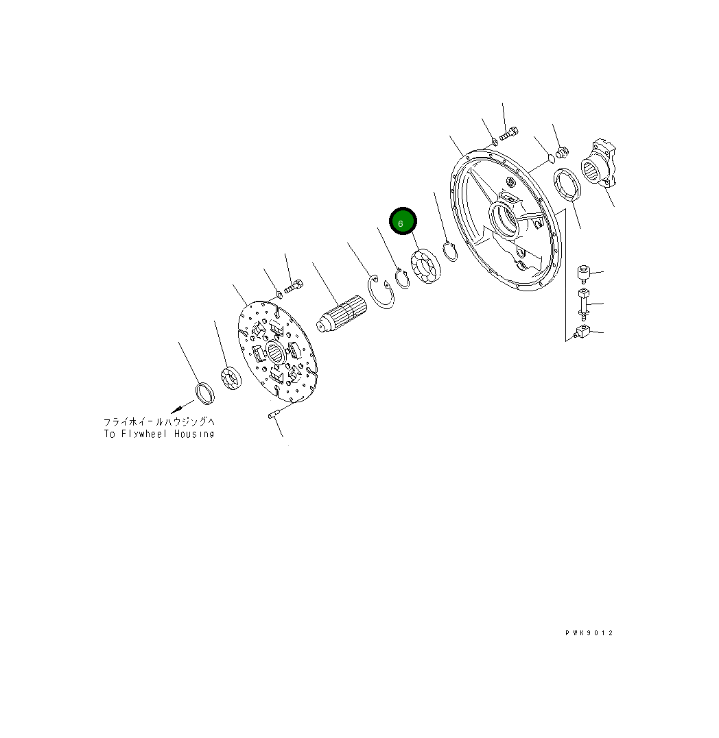 Подшипник 06000-06212 Komatsu