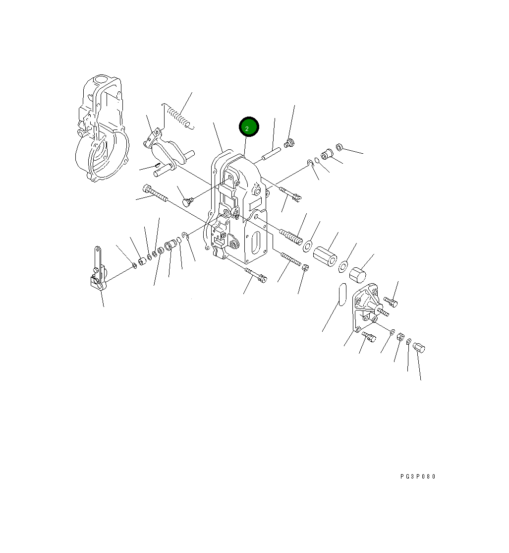 Крышка DK154500-2020 Komatsu