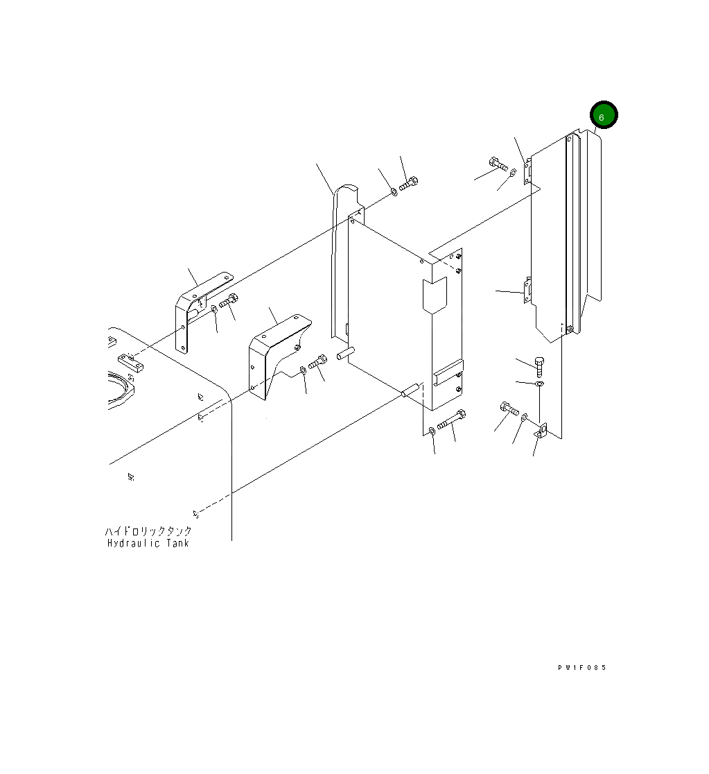Крышка 8296-54-1261 Komatsu