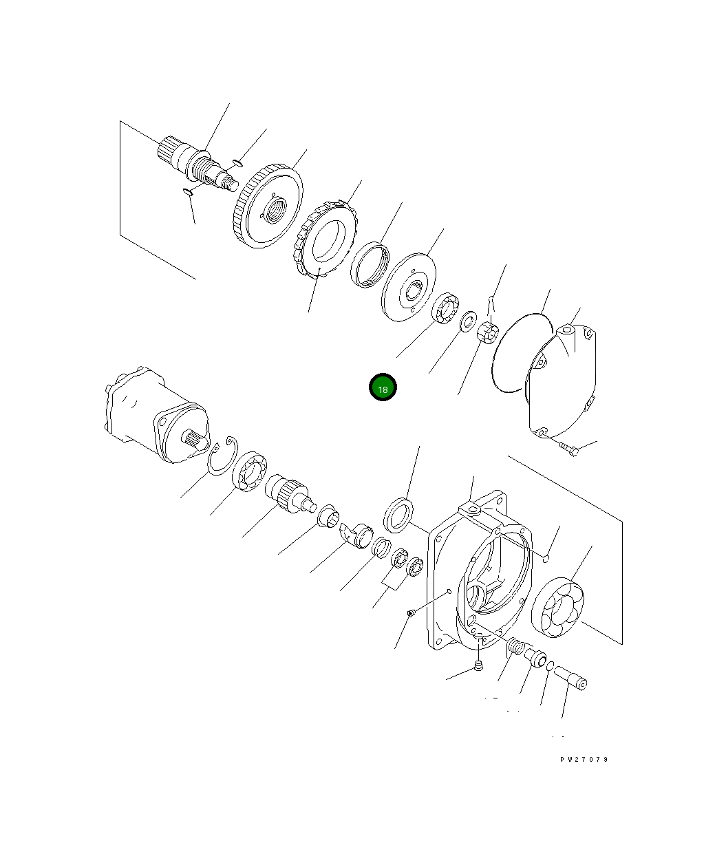 Подшипник UN726062050 Komatsu