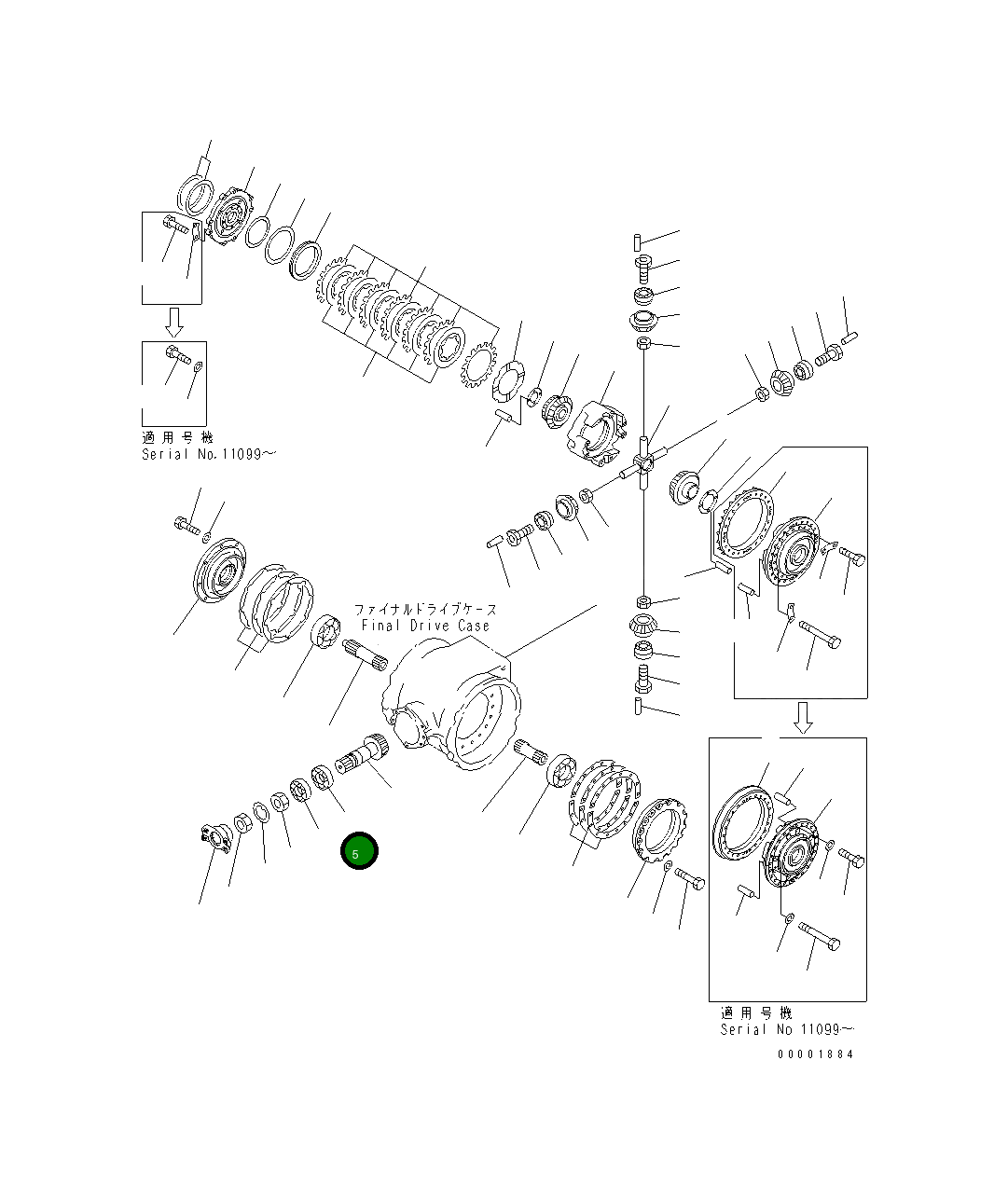 Подшипник 235-22-11320  Komatsu