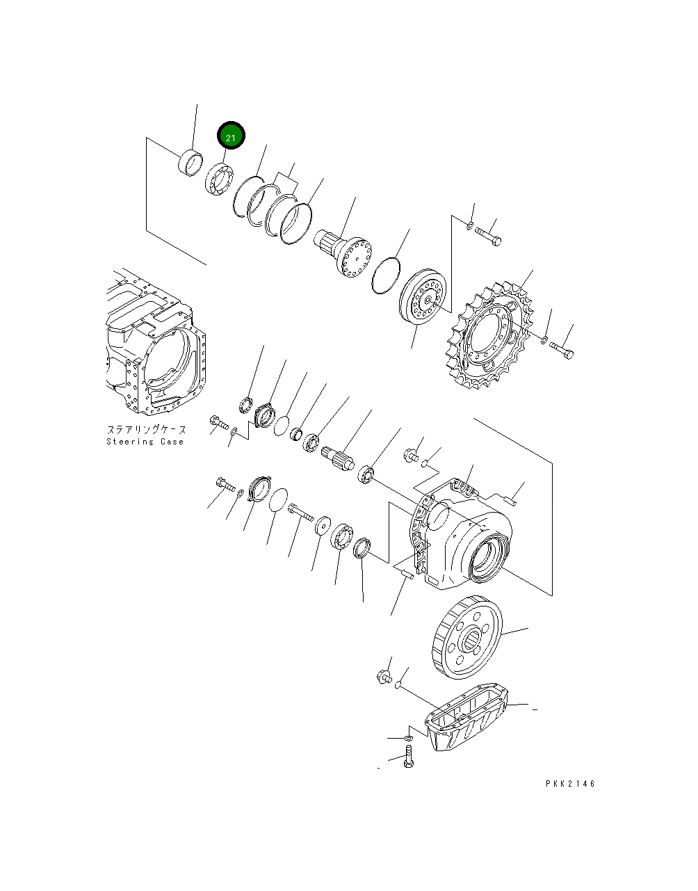 Подшипник 124-27-51442 Komatsu