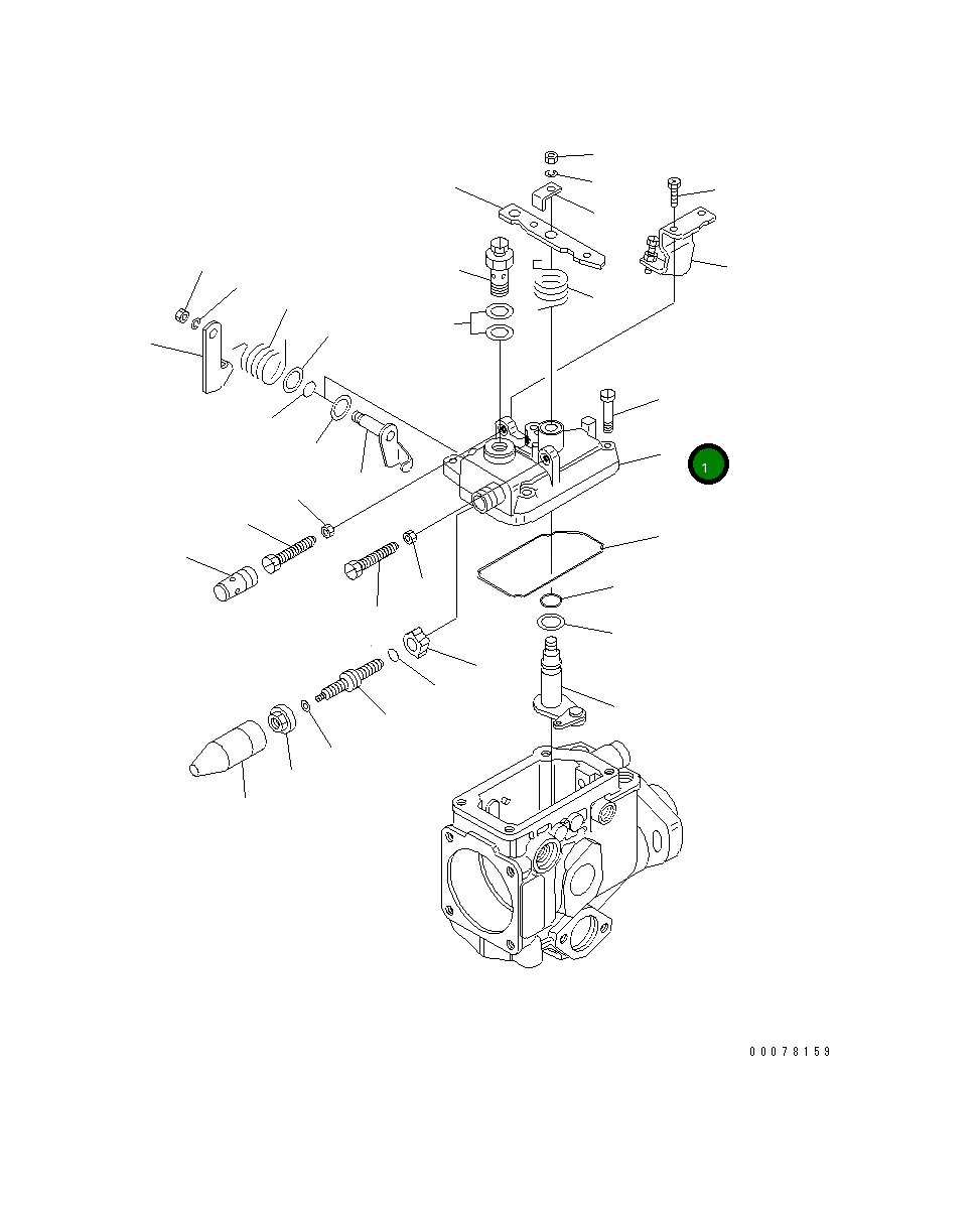 Крышка DK146508-1022 Komatsu