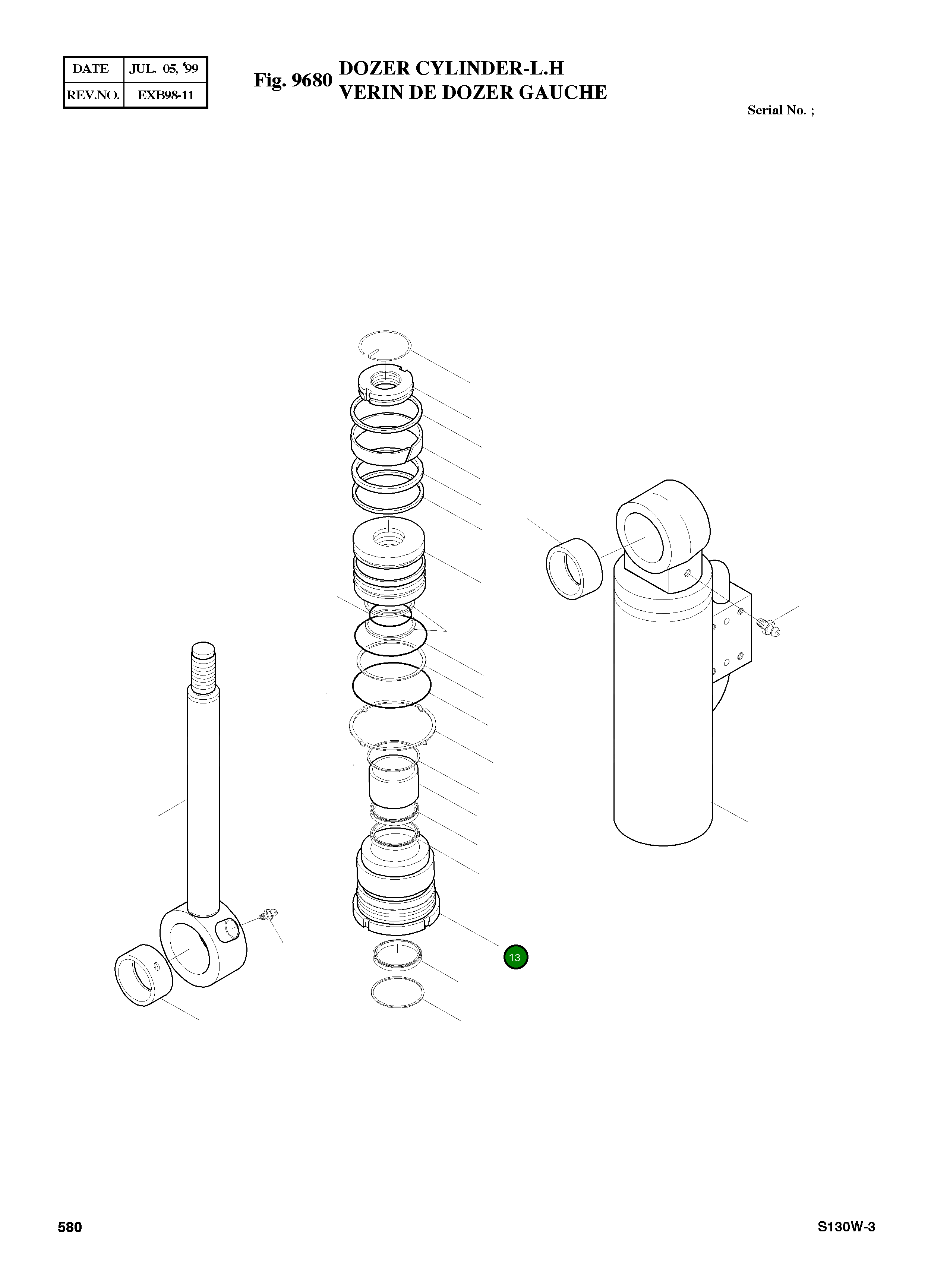 Крышка, ROD 03D472-0 Komatsu
