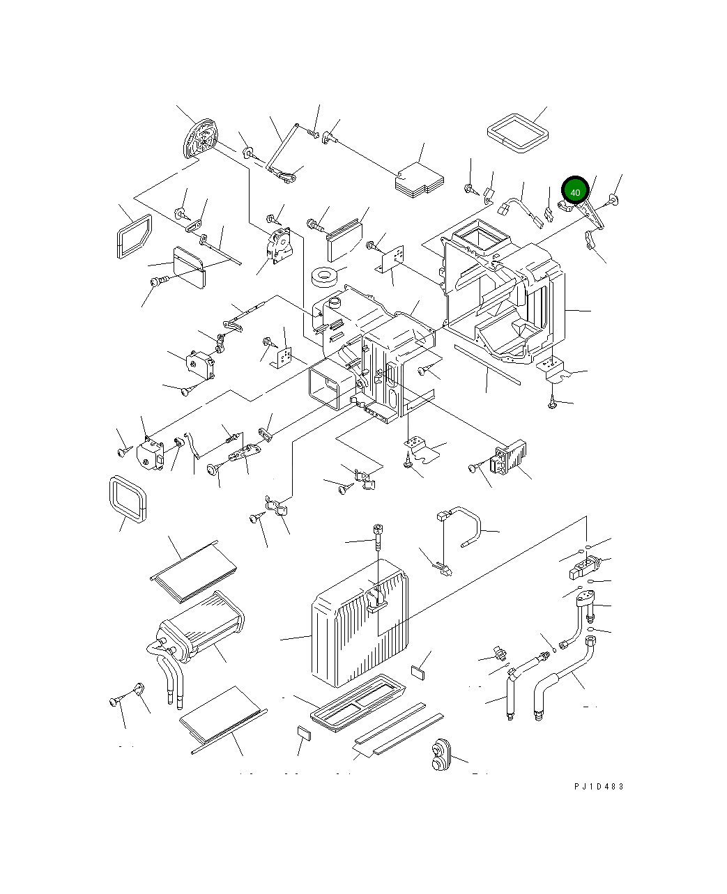 Рычаг ND116682-0951 Komatsu