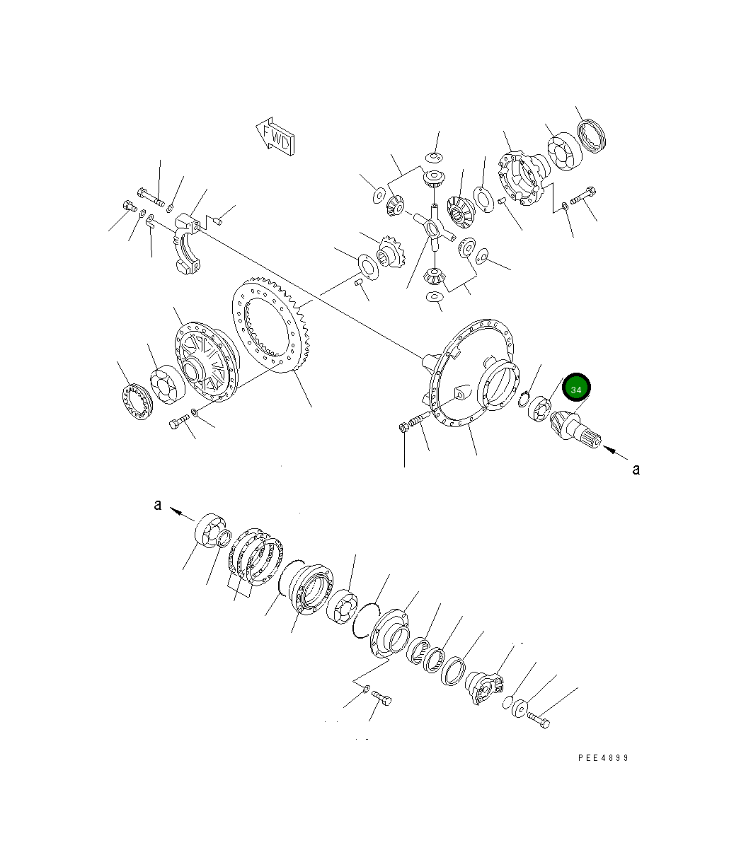 Подшипник 421-22-21850  Komatsu
