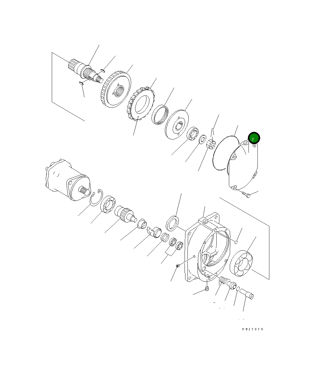 Крышка UNDC3101020 Komatsu