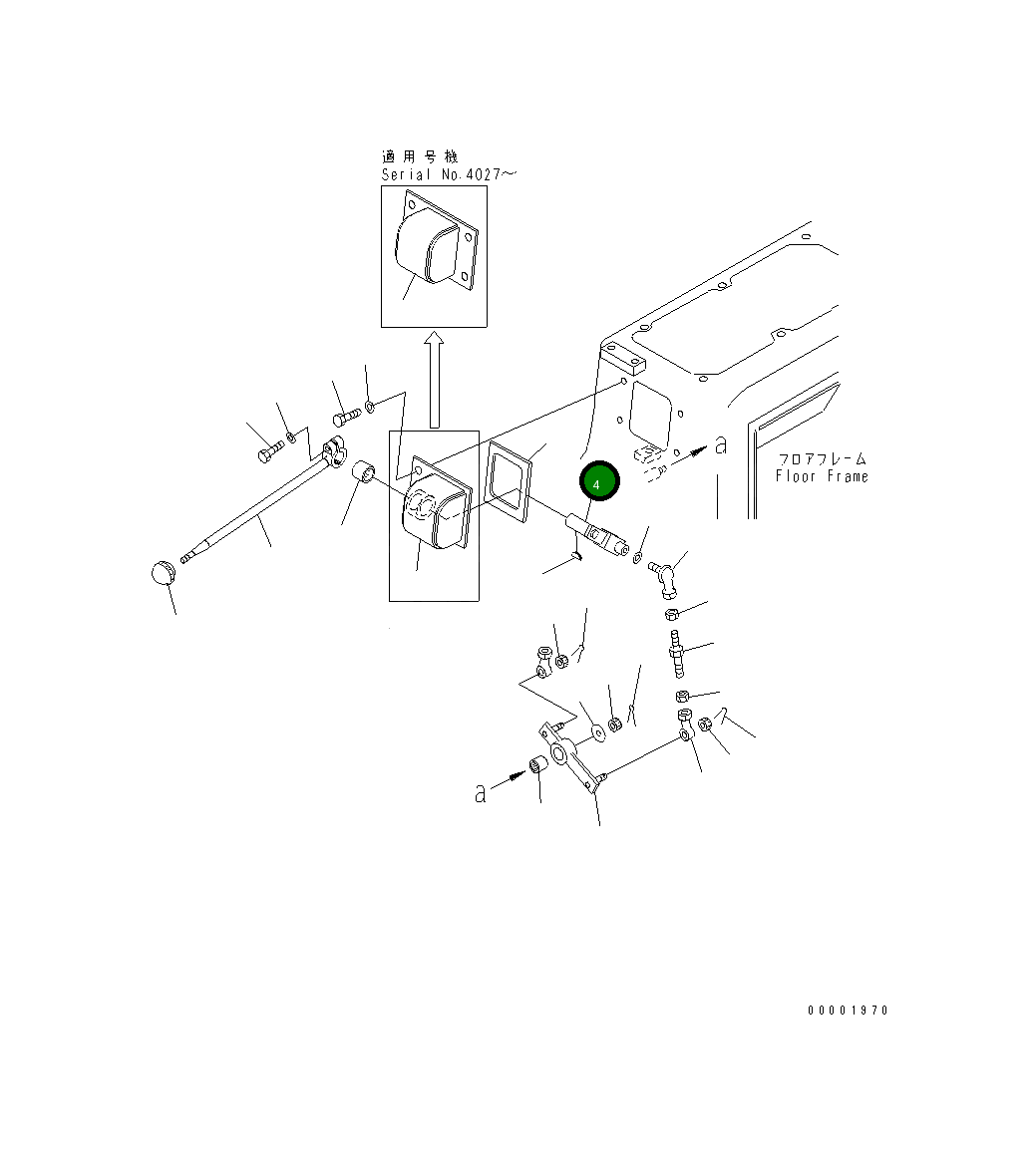 Рычаг 124-43-51272  Komatsu