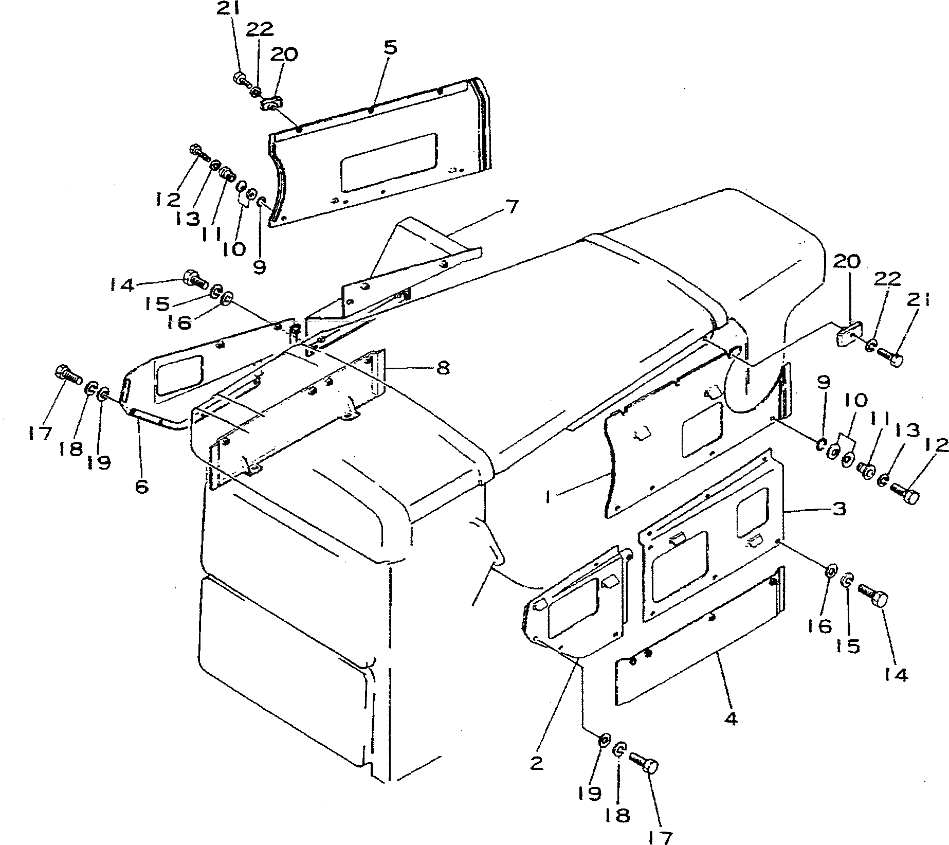 Крышка 195-54-11662 Komatsu