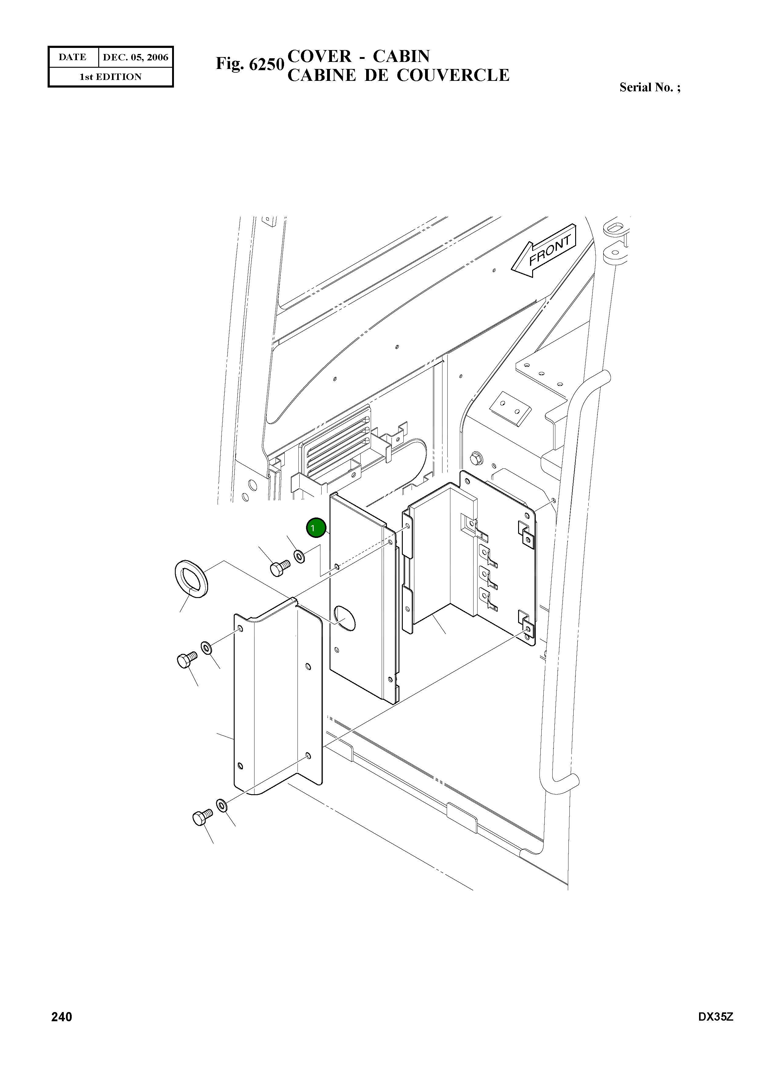 Крышка K1014172B Komatsu