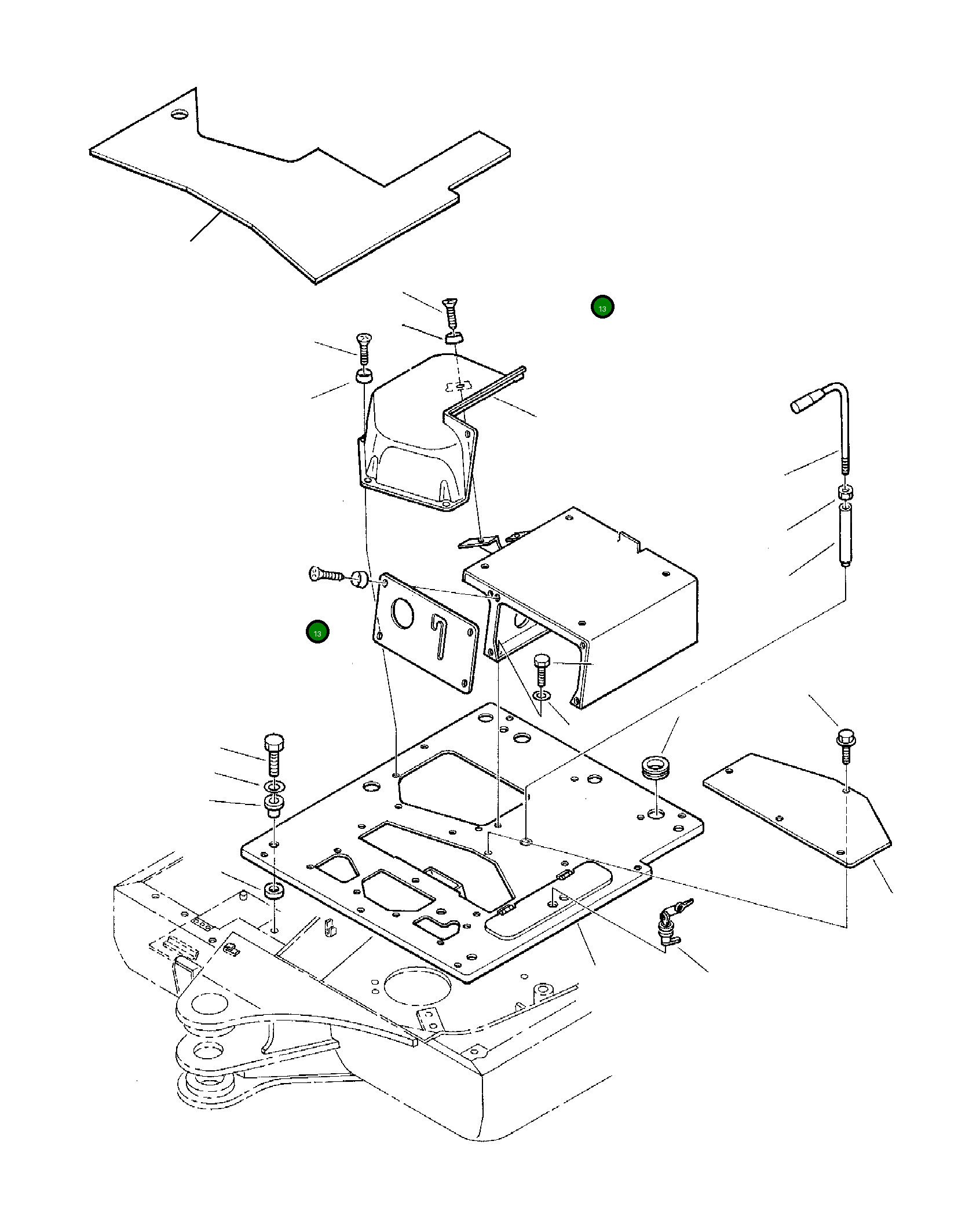 Крышка 3F1042627 Komatsu