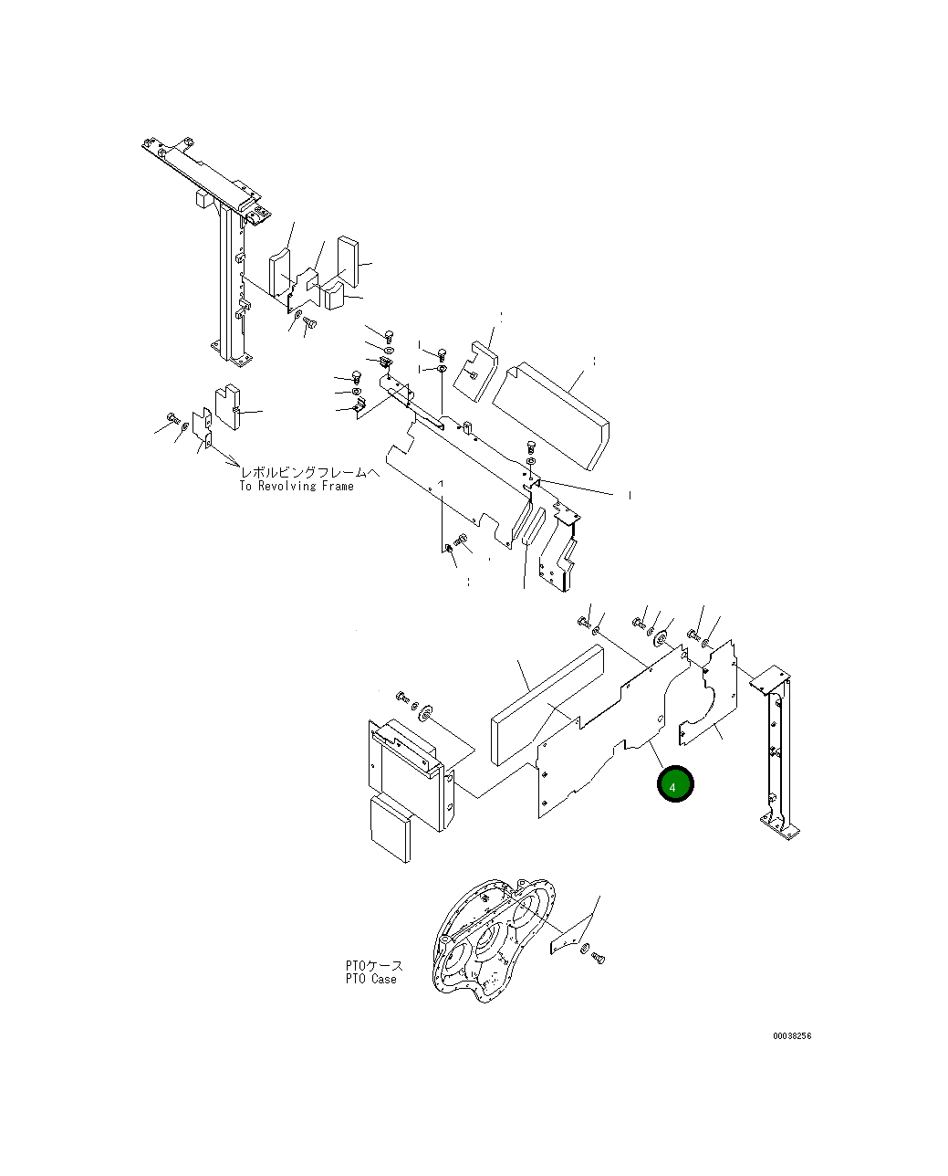 Крышка 21M-54-21911  Komatsu