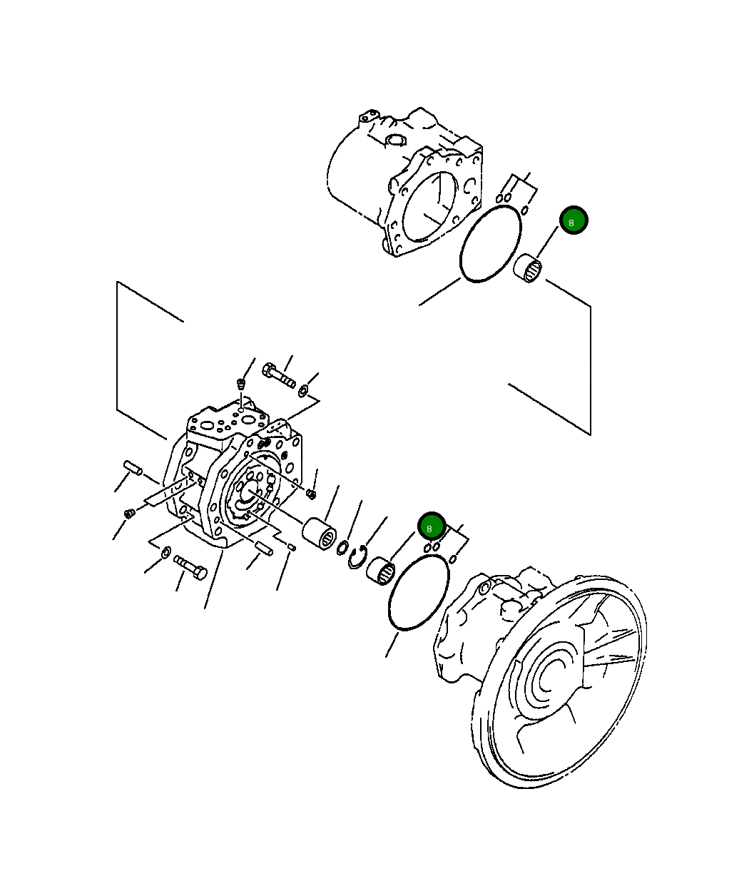 Подшипник 708-2L-22260 Komatsu