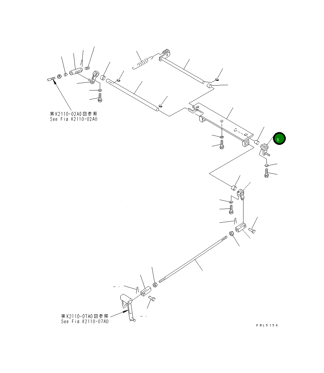 Рычаг 154-43-41340 Komatsu